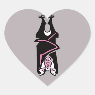 Sticker Cœur I love Bats - Halloween - Faune - Animal