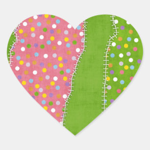 Sticker Cœur I Love Sewing - SRF