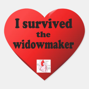 Sticker Cœur I Survived the widowmaker