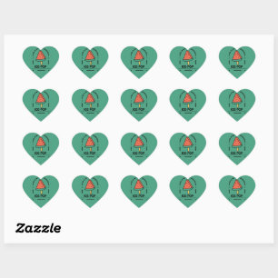 Sticker Cœur Ice Pop Food est ma langue d'amour