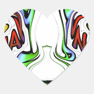 Sticker Cœur Imprimer Hakuna Matata Whirl Art Extraordinaire