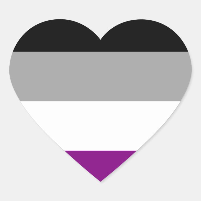 Sticker Cœur Indicateur de fierté sexuelle (Devant)