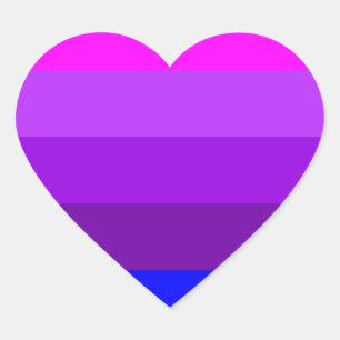 Sticker Cœur Indicateur de fierté transgenre alternatif