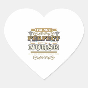 Sticker Cœur Infirmière