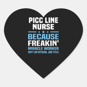 Sticker Cœur Infirmière de ligne PICC
