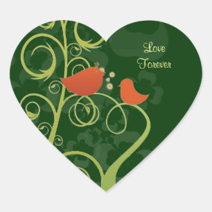 Sticker Cœur Inséparables - Amour pour toujours