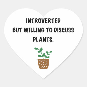 Sticker Cœur Introduction et plante