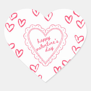 Sticker Cœur Invitation Galentine's Day pour copines