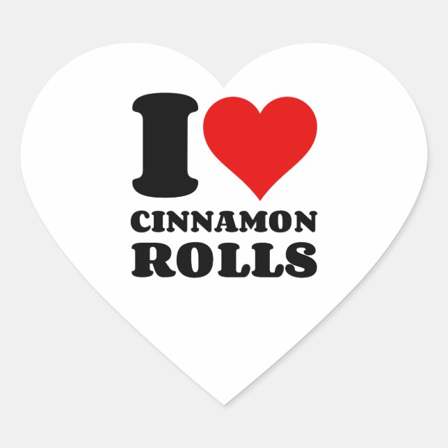 STICKER CŒUR J'ADORE LES ROLLES DE CINNAMON (Devant)