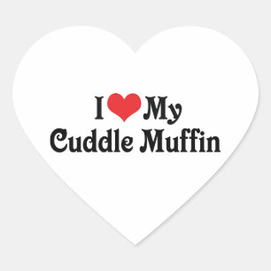 Sticker Cœur J'adore mon Cuddle Muffin