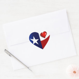 Sticker Cœur J'aime le Texas