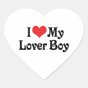 Sticker Cœur J'aime mon amant garçon