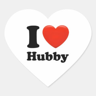 Sticker Cœur J'aime mon mari.