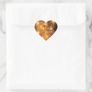 Sticker Cœur J'Aime Mon Merveilleux Mari