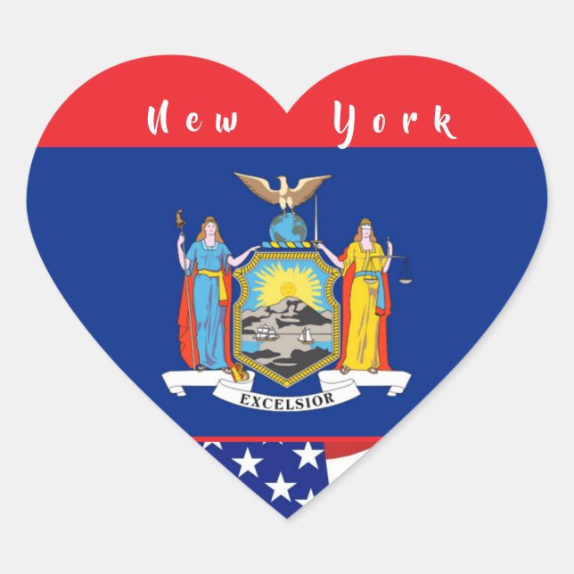 Sticker Cœur J'aime New York (Devant)