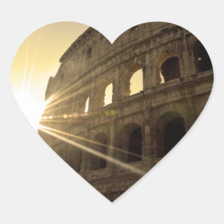Sticker Cœur J'aime Rome - Colisée