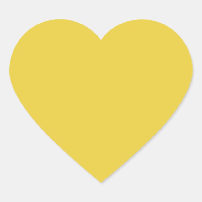 Sticker Cœur Jardin agricole Jaune (Devant)