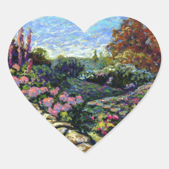 Sticker Cœur Jardin omnissaisonnier (Devant)