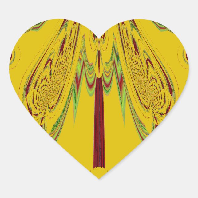 Sticker Cœur jaune (Devant)