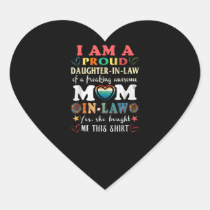 Sticker Cœur Je Suis Une Fier Fille En Droit De Frapper Étonnan