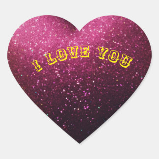 Sticker Cœur Je t'aime
