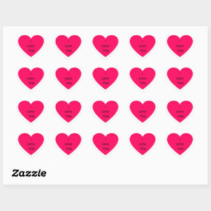 Sticker Cœur Je t'aime