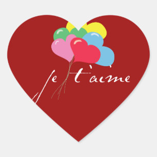 Sticker Cœur Je' taime (Je t'aime)