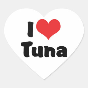 Sticker Cœur Je T'aime Thon au Coeur