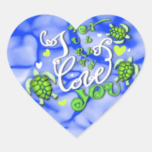 Sticker Cœur Je t'aime vraiment - Saint Valentin