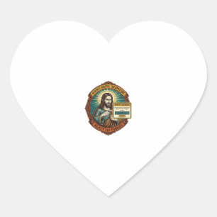 Sticker Cœur Jésus Agacant Accepter les Cookies Pop Up Internet