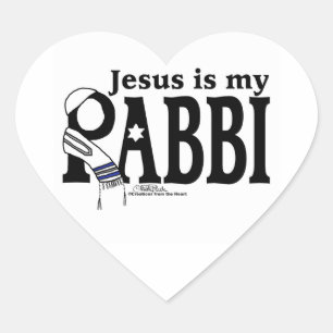 Sticker Cœur Jésus est mon RABBI