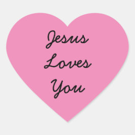 Sticker Cœur Jésus t'aime