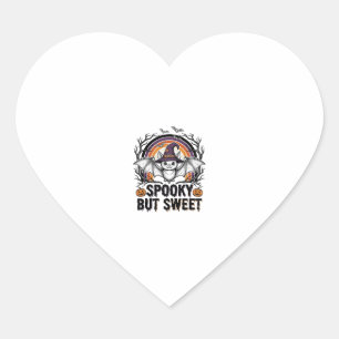 Sticker Cœur Jolie chauve-souris d'Halloween Gravure vintage T-