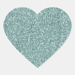 Sticker Cœur Jolie Mint Glitzy Glam Sparkle Parties scintillant