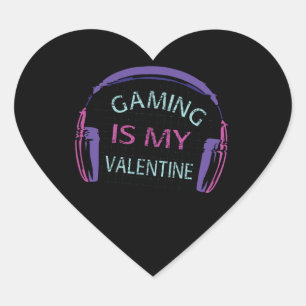 Sticker Cœur Jouer est ma Saint Valentin