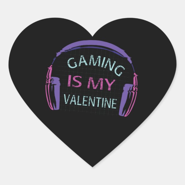 Sticker Cœur Jouer est ma Saint Valentin (Devant)