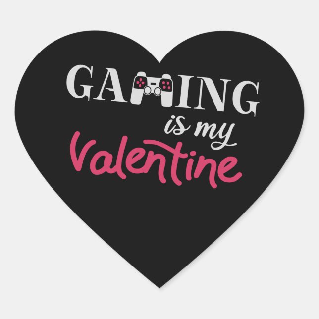 Sticker Cœur Jouer est ma Saint Valentin (Devant)
