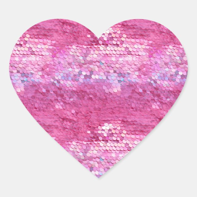 Sticker Cœur Joyau rose (Devant)