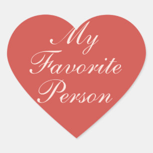 Sticker Cœur Joyeuse Saint Valentin Ma personne préférée