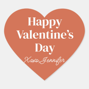 Sticker Cœur Joyeuse Saint-Valentin personnalisée