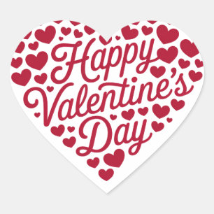 Sticker Cœur Joyeuse Saint-Valentin Saint-Valentin Amour Coeur
