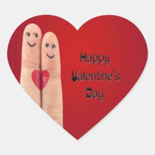 Sticker Cœur Joyeux Jour des Valentines