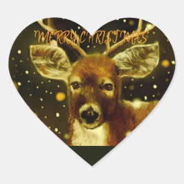 Sticker Cœur Joyeux Noël