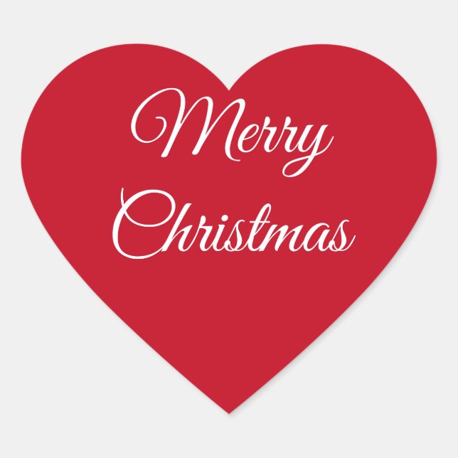 Sticker Cœur Joyeux Noël (Devant)
