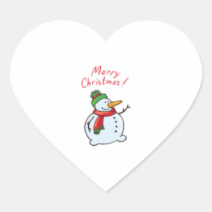 Sticker Cœur joyeux noël