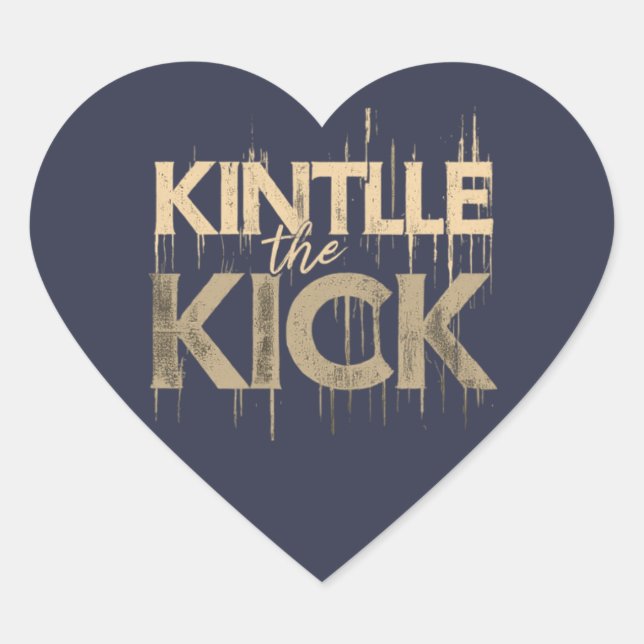Sticker Cœur Kindle the Kick (Devant)