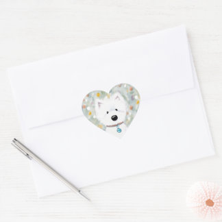 Sticker Cœur KiniArt Westie Impressions