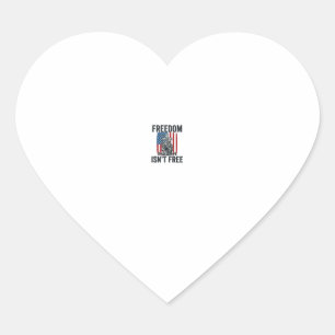 Sticker Cœur La liberté n'est pas gratuite Mémorial du soldat p