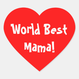 Sticker Cœur La meilleure maman du monde