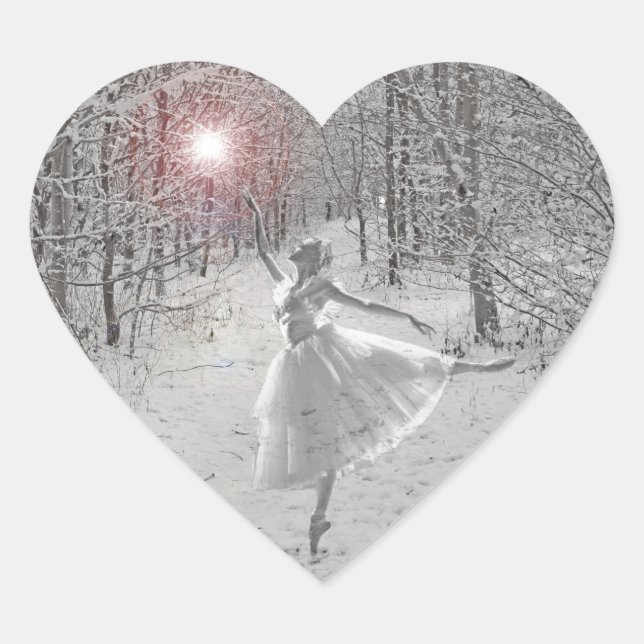 Sticker Cœur La Reine des neiges (Devant)